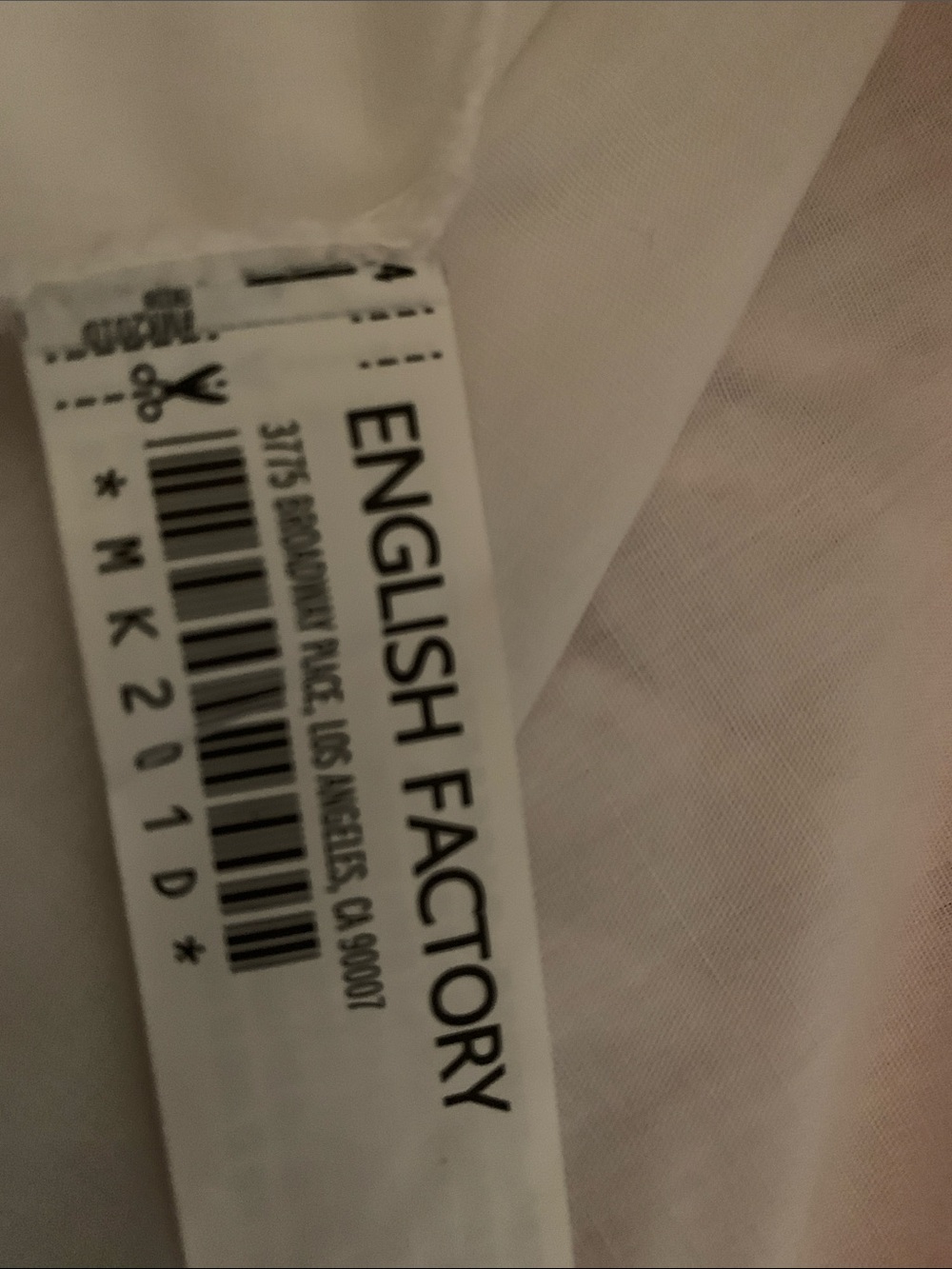 English Factory Sleeveless Gingham Tier dress S - Picture 8 of 8